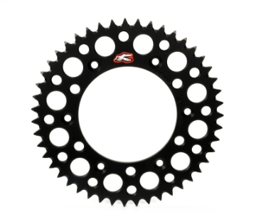 Picture of Renthal 89-90-96-97 Kawasaki KX 100 Rear Grooved Sprocket - Black 420-52P Teeth