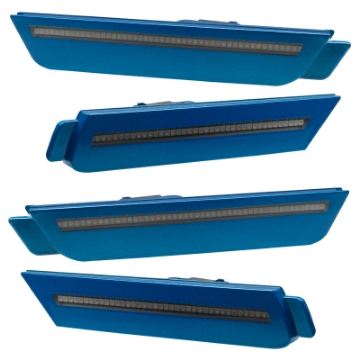 Picture of Oracle 10-15 Chevrolet Camaro Concept Sidemarker Set - Tinted - Aqua Blue Metallic GBD