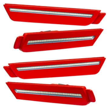 Picture of Oracle 10-15 Chevrolet Camaro Concept Sidemarker Set - Clear - Pull Me Over Red WA130X