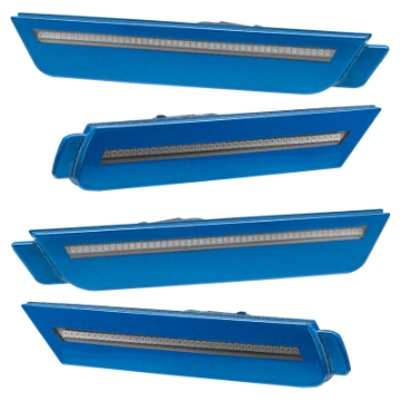 Picture of Oracle 10-15 Chevrolet Camaro Concept Sidemarker Set - Clear - Kinetic Blue WA7S