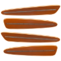 Picture of Oracle 05-13 Chevrolet Corvette C6 Concept Sidemarker Set - Clear - Atomic Orange 418P
