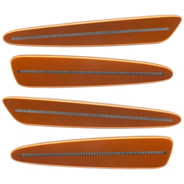 Picture of Oracle 05-13 Chevrolet Corvette C6 Concept Sidemarker Set - Clear - Atomic Orange 418P