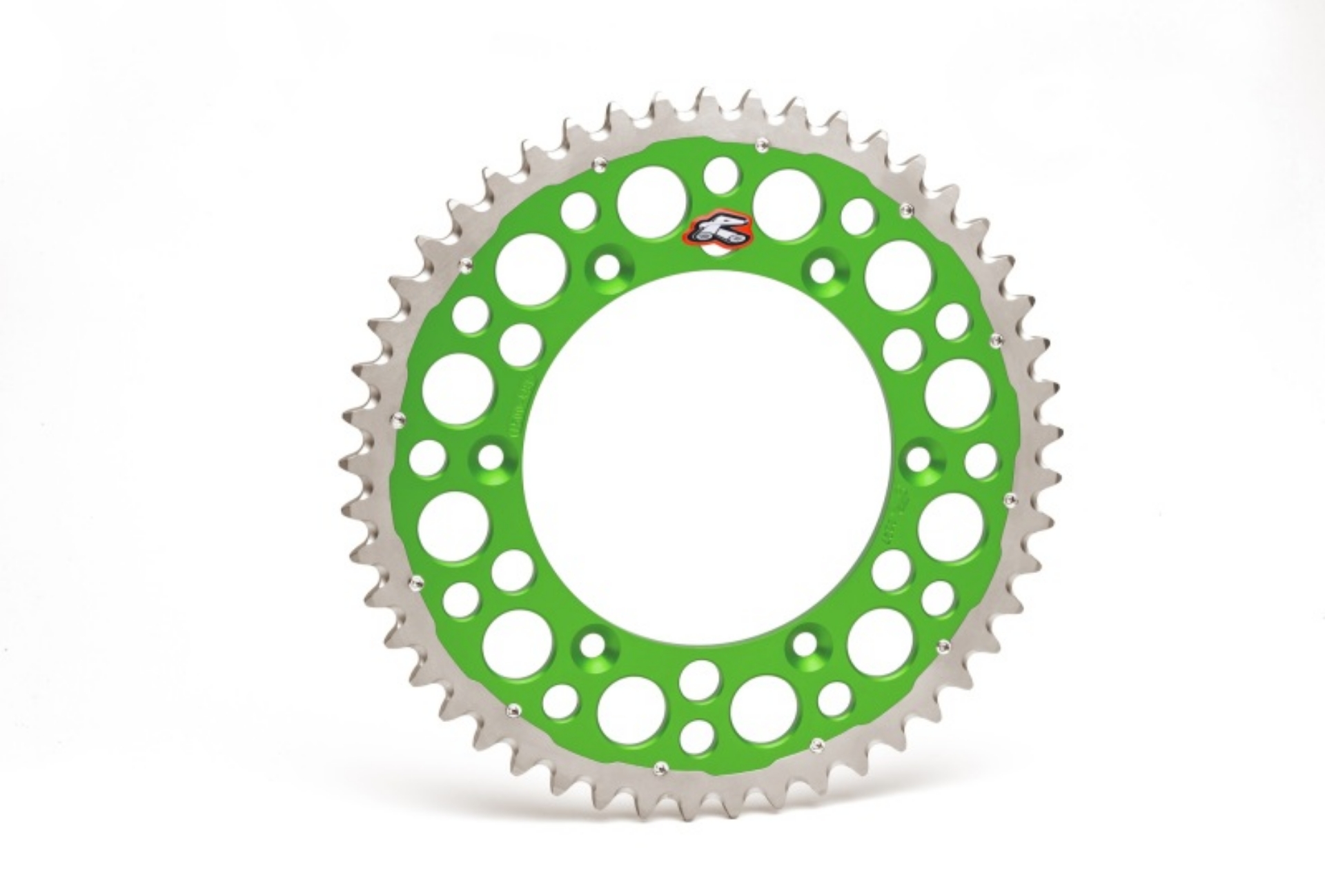 Picture of Renthal 92-98 Kawasaki KX125- KX 250 2T- KLX650-R Rear Twinring - Green 520-49P Teeth
