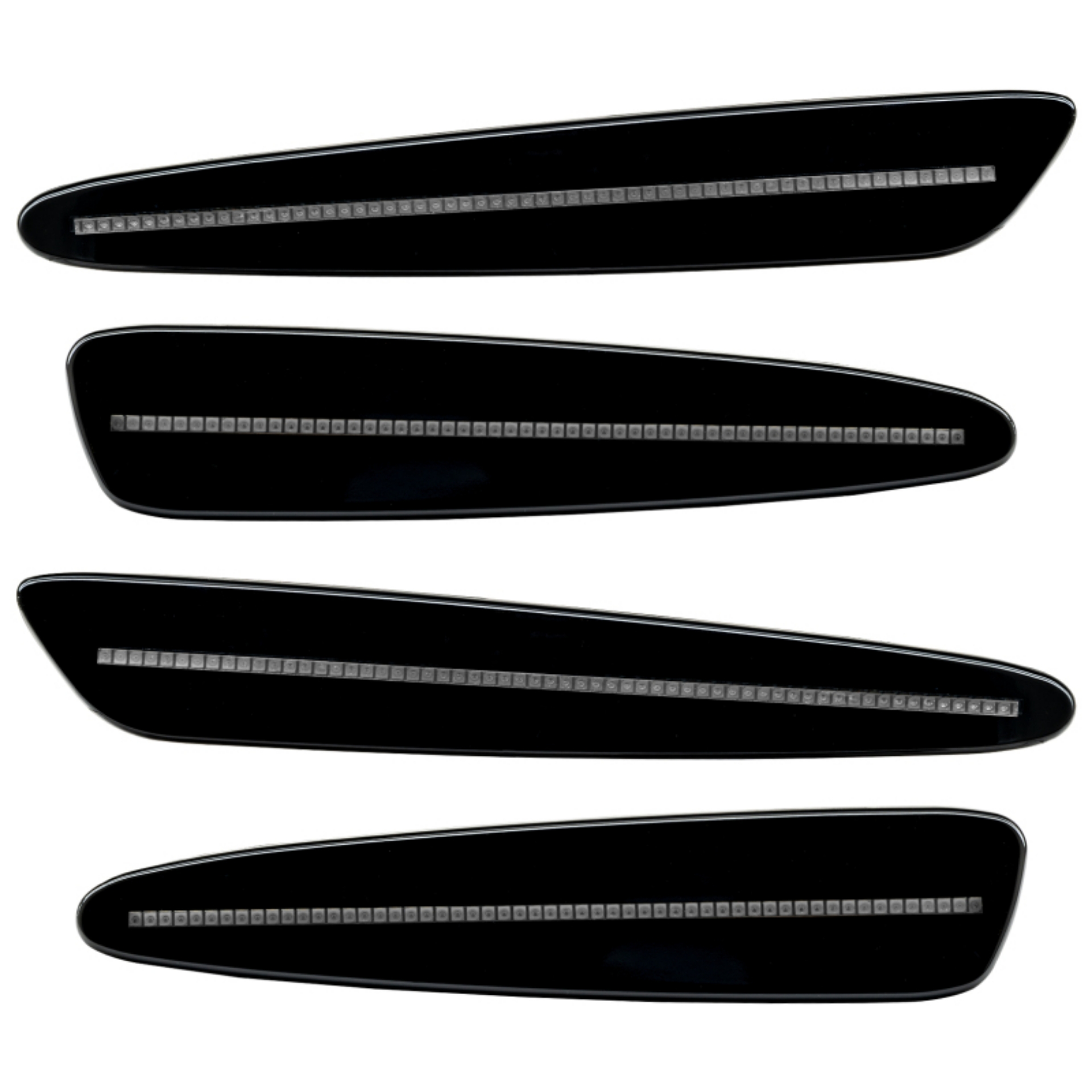 Picture of Oracle 05-13 Chevrolet Corvette C6 Concept Sidemarker Set - Clear - Black GBA