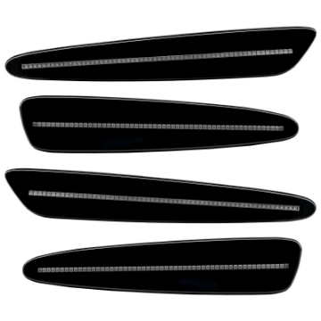 Picture of Oracle 05-13 Chevrolet Corvette C6 Concept Sidemarker Set - Clear - Black GBA