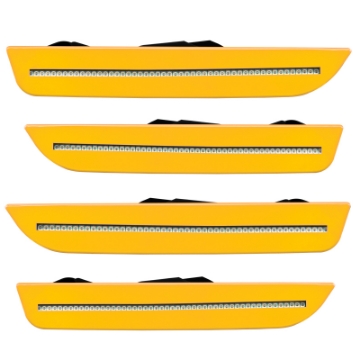 Picture of Oracle 10-14 Ford Mustang Concept Sidemarker Set - Clear - School Bus Yellow B1BYM628