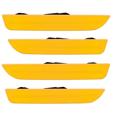 Picture of Oracle 10-14 Ford Mustang Concept Sidemarker Set - Ghosted - School Bus Yellow B1BYM628