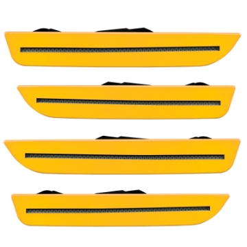 Picture of Oracle 10-14 Ford Mustang Concept Sidemarker Set - Tinted - School Bus Yellow B1BYM628