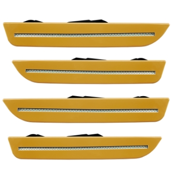 Picture of Oracle 10-14 Ford Mustang Concept Sidemarker Set - Clear - Amber Gold Metallic GQ