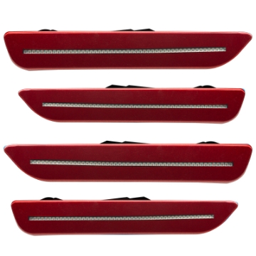 Picture of Oracle 10-14 Ford Mustang Concept Sidemarker Set - Clear - Ruby Red Metallic RR
