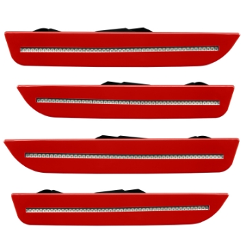 Picture of Oracle 10-14 Ford Mustang Concept Sidemarker Set - Clear - Red Candy 2 Metallic RZ