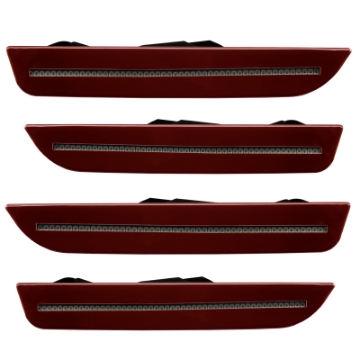 Picture of Oracle 10-14 Ford Mustang Concept Sidemarker Set - Tinted - Lava Red Metallic UZ