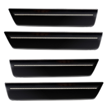 Picture of Oracle 08-14 Dodge Challenger Concept Sidemarker Set - Clear - Pitch Black PX8