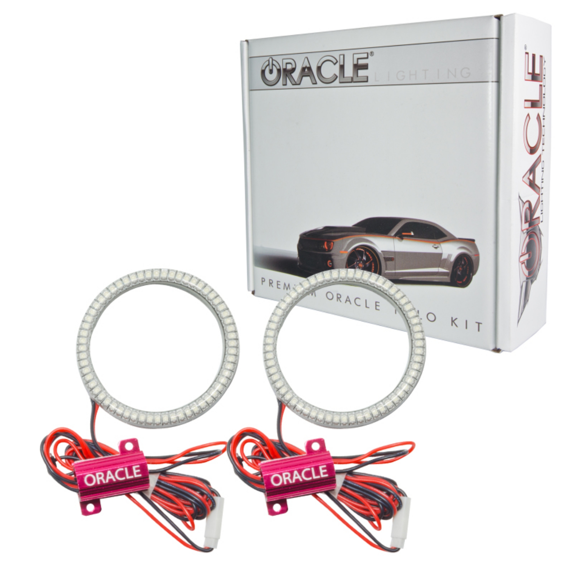 Picture of Oracle Ford Mustang V6 13-14 WP LED Projector Fog Halo Kit - White