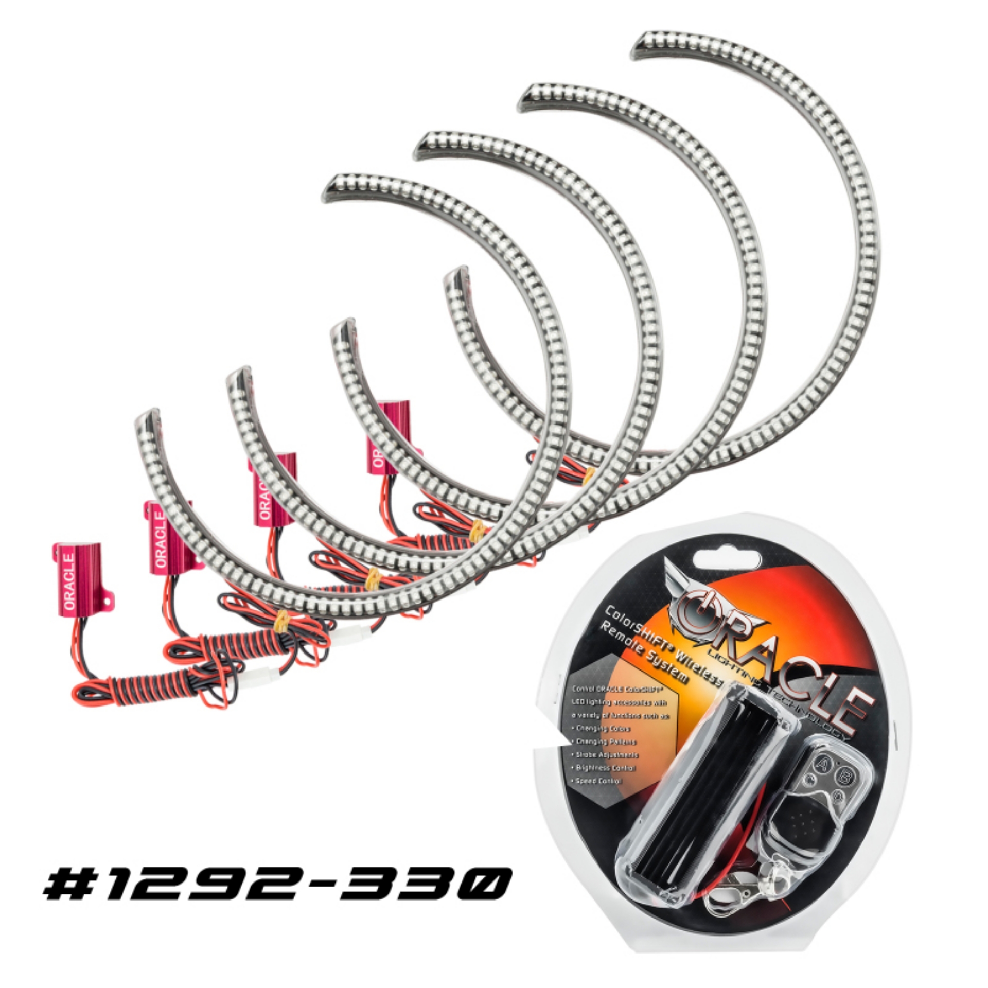 Picture of Oracle Dodge Challenger 08-14 LED Waterproof Halo Kit - ColorSHIFT