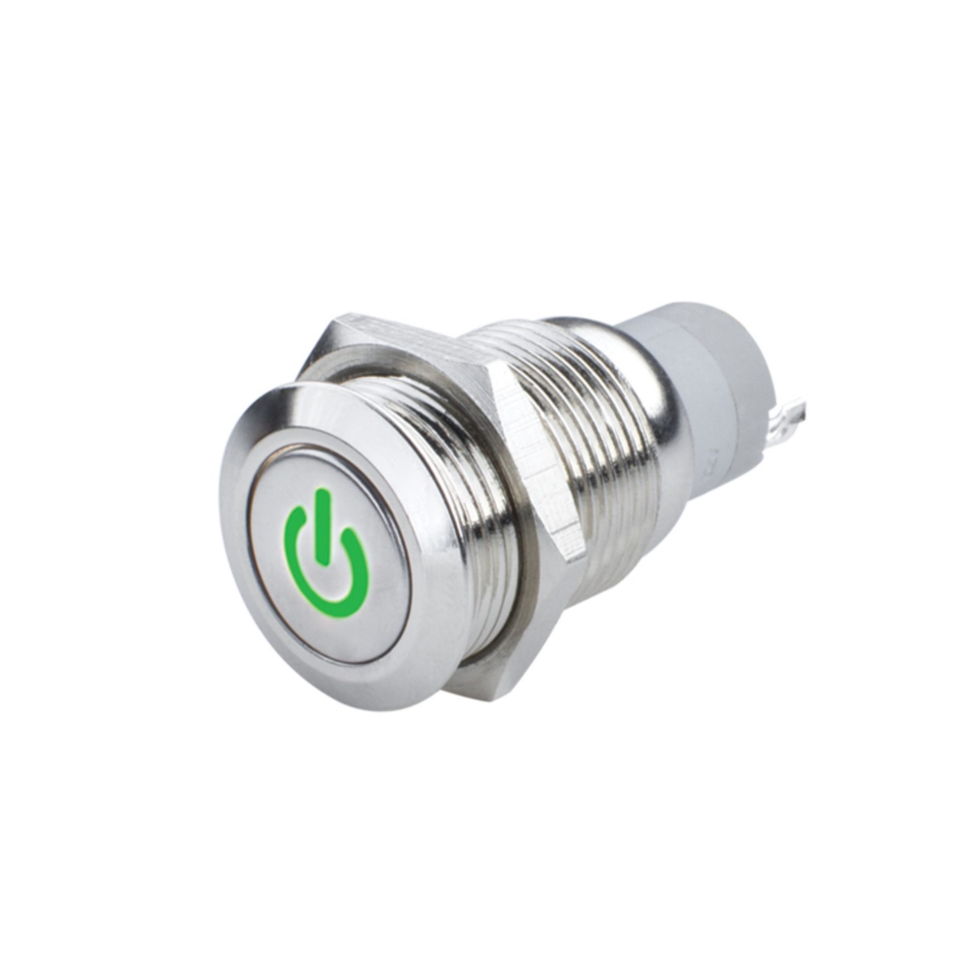 Picture of Oracle Pre-Wired Power Symbol On-Off Flush Mount LED Switch - Green