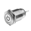 Picture of Oracle Pre-Wired Power Symbol On-Off Flush Mount LED Switch - Amber
