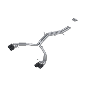 Picture of MBRP 18-21 Audi S5 Coupe-S4 Sedan T304 SS 2-5in Cat-Back Quad Rear Exit Exhaust - Carbon Fiber Tips