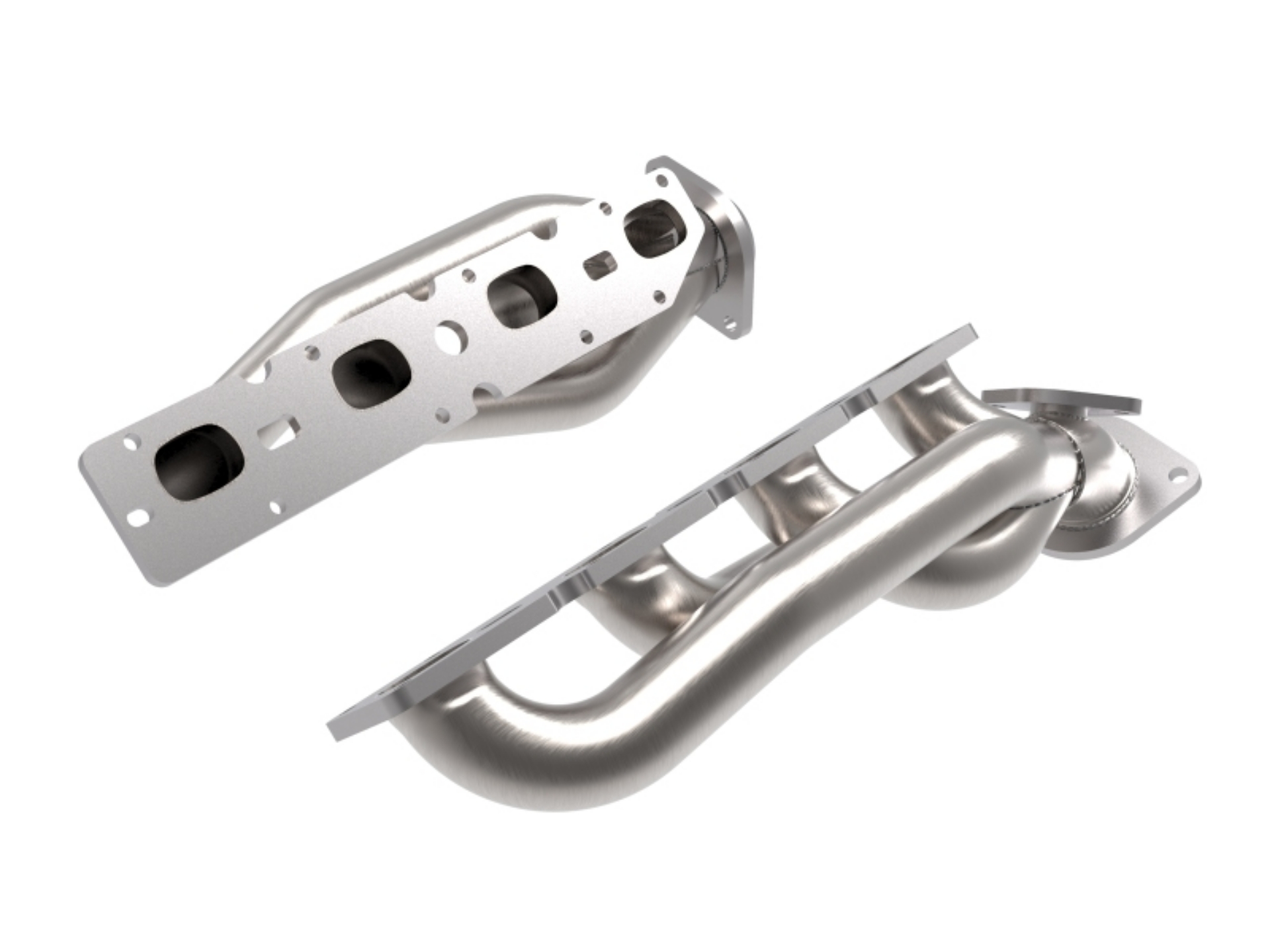 Picture of aFe Power Twisted Steel 304SS Shorty Header 19-21 Ram 2500-3500 V8-6-4L