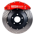 Picture of StopTech 05-10 Porsche 911 Carrera S 997 Front BBK ST-60 Caliper Red - 2pc Drilled 380x32mm Rotor
