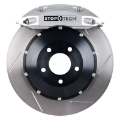 Picture of StopTech Porsche 911 05-10 Carrera Front BBK ST-40 Caliper Silver - 2pc Slotted 355x32mm Rotor