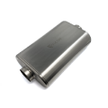 Picture of Ticon Industries 17in OAL 3-0in Center In-Out Oval Ultralight Low Profile Titanium Muffler