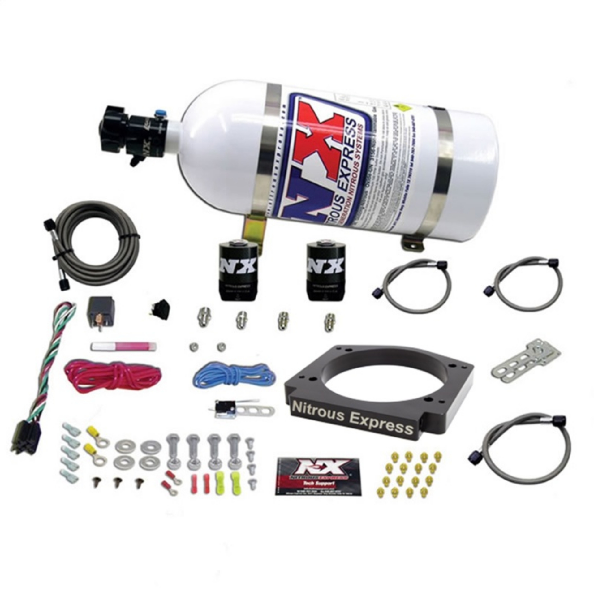 Picture of Nitrous Express GM LS 112mm Adapter Plate Kit 100-400HP w- 10LB Bottle
