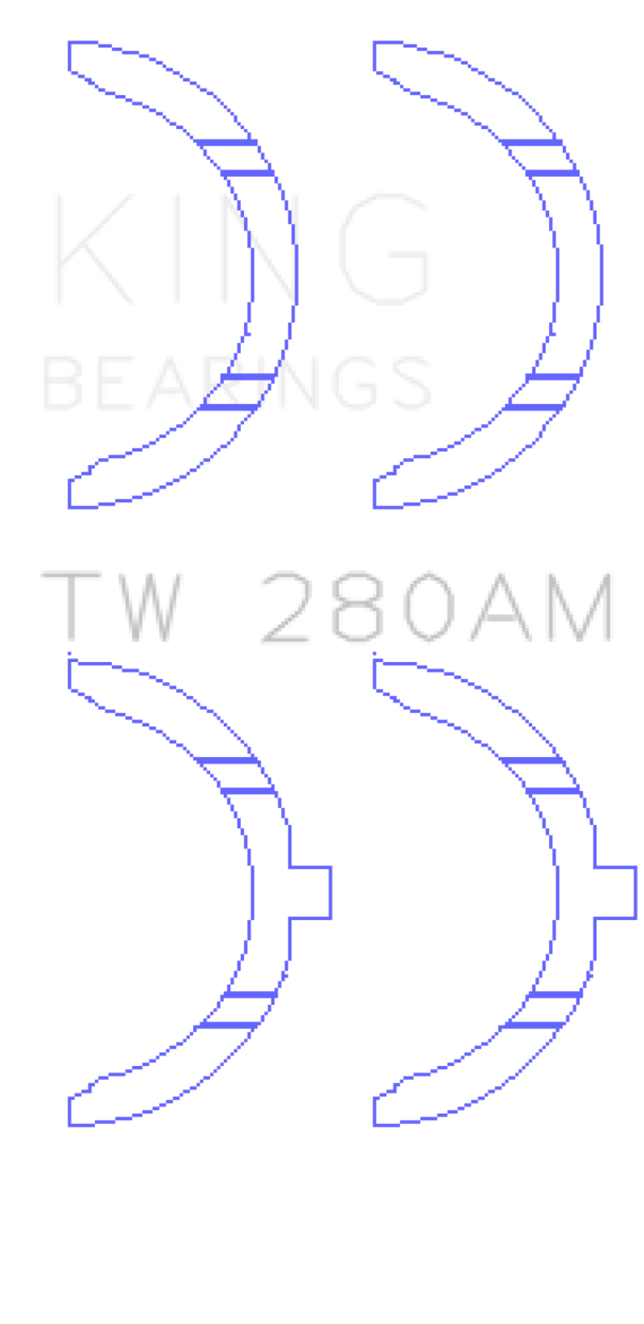 Picture of King Engine Bearings Toyota 1E-2E Thrust Washer Set