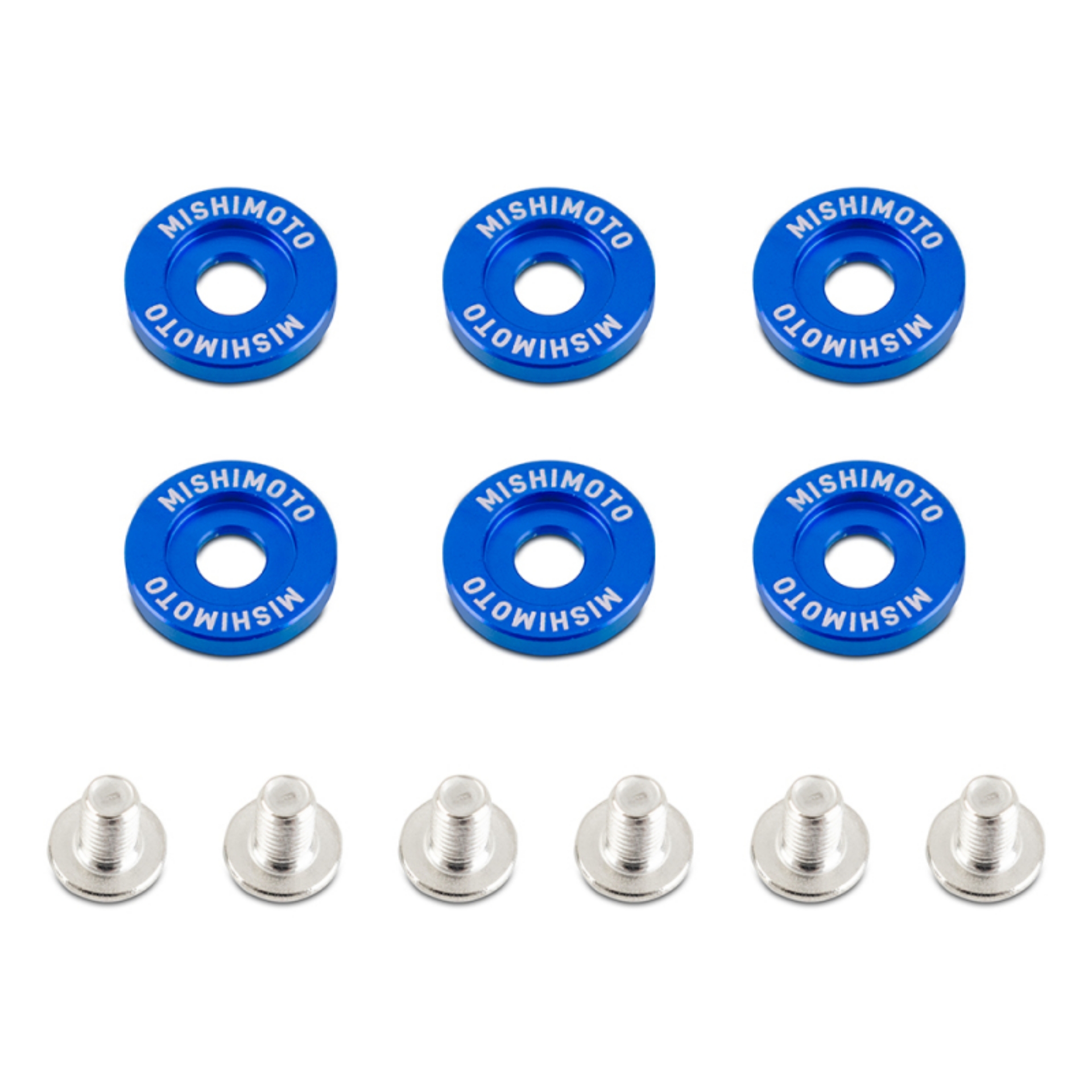Picture of Mishimoto Large Fender Washer Kit 6pcs - Blue