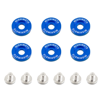 Picture of Mishimoto Large Fender Washer Kit 6pcs - Blue