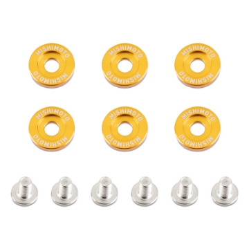 Picture of Mishimoto Large Fender Washer Kit 6pcs - Gold