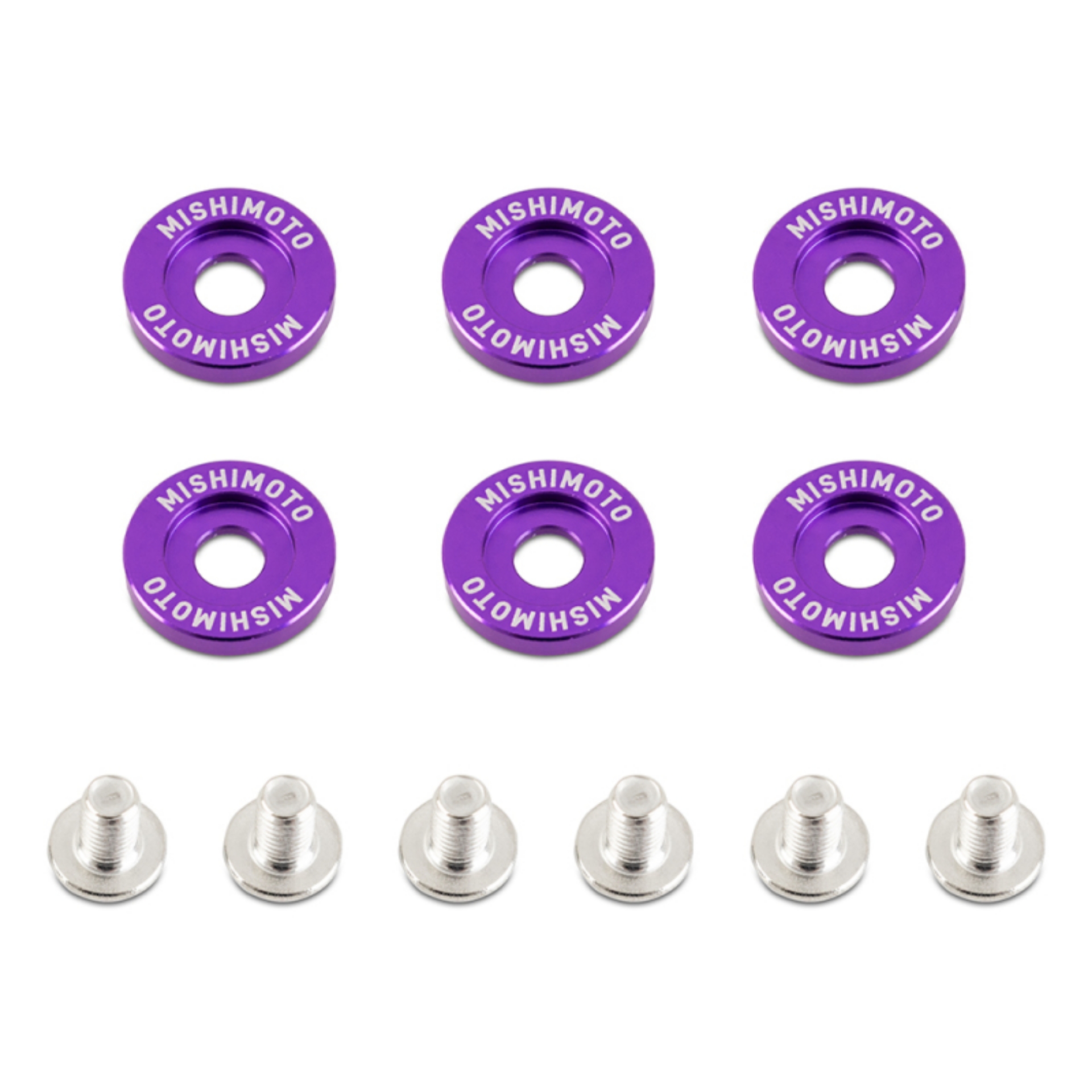 Picture of Mishimoto Large Fender Washer Kit 6pcs - Purple