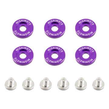 Picture of Mishimoto Large Fender Washer Kit 6pcs - Purple