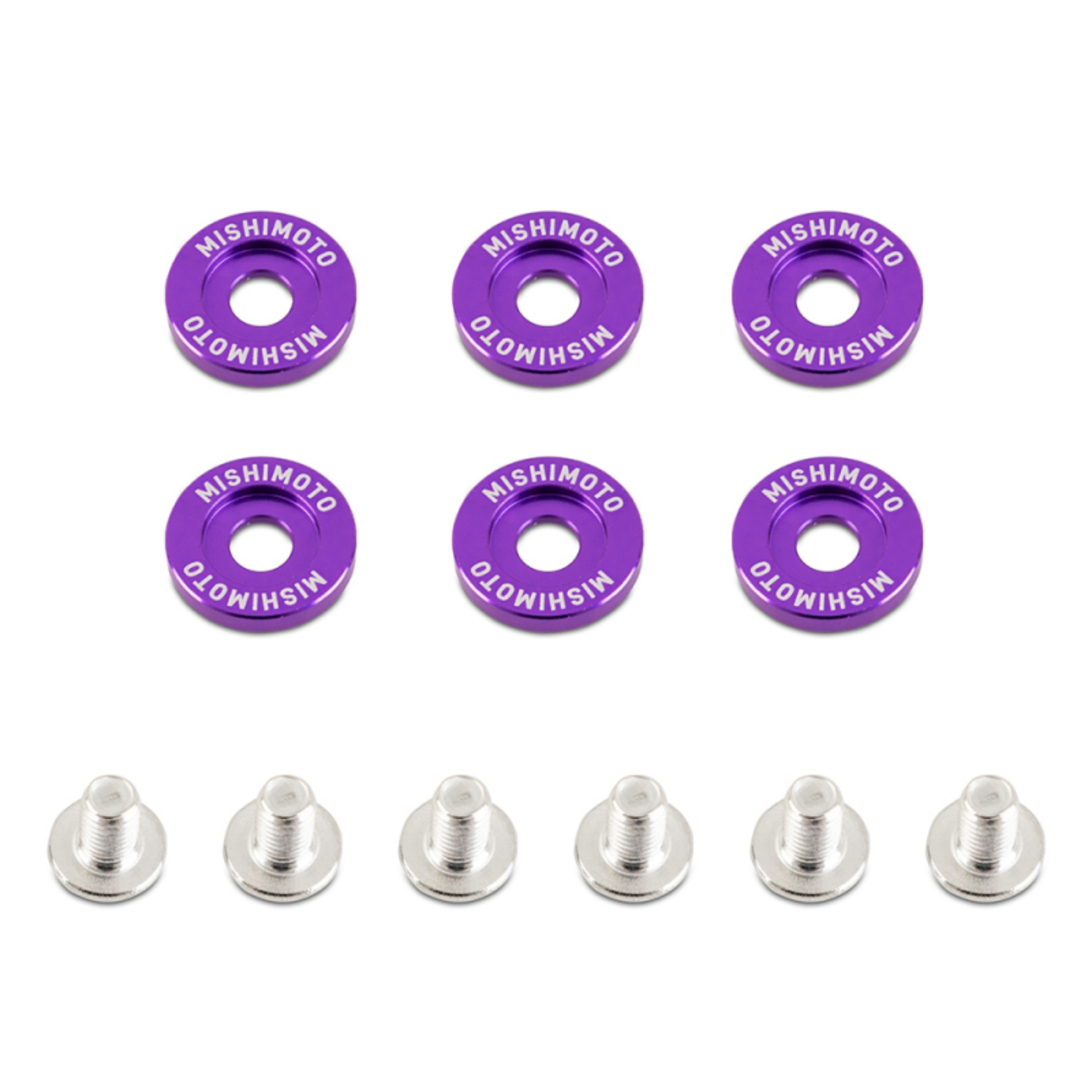 Picture of Mishimoto Small Fender Washer Kit 6pcs - Purple