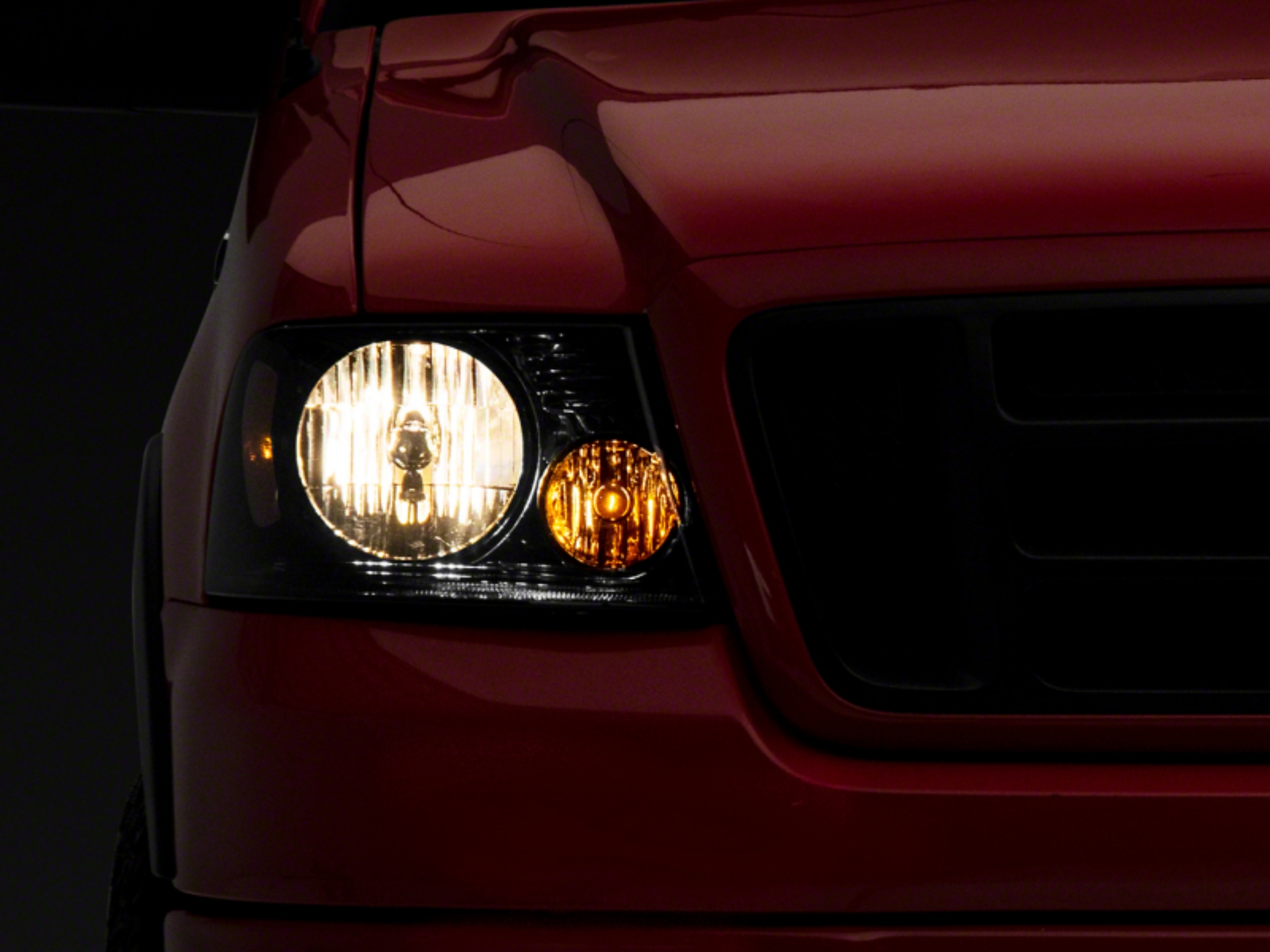 Picture of Raxiom 04-08 Ford F-150 Axial Series OEM Style Replacement Headlights- Chrome Housing- Smoked Lens