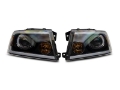 Picture of Raxiom 04-08 Ford F-150 Axial Series Projector Headlights w- SEQL LED Bar- Blk Housing Clear Lens