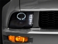 Picture of Raxiom 05-09 Ford Mustang Excluding GT500 LED Halo Projector Headlights- Blk Housing Clear Lens