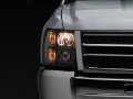 Picture of Raxiom 07-13 Chevrolet Silverado 1500 Euro Headlights- Blk Housing Clear Lens