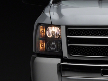 Picture of Raxiom 07-13 Chevrolet Silverado 1500 Euro Headlights- Blk Housing Clear Lens