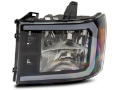 Picture of Raxiom 07-13 GMC Sierra 1500 Axial Series Headlights w- LED Bar- Blk Housing Clear Lens