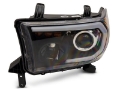 Picture of Raxiom 07-13 Toyota Tundra Axial Series Projector Headlights w- LED Bar- Blk Housing Clear Lens