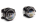 Picture of Raxiom 07-18 Jeep Wrangler JK Axial Series 4-In LED Devil Eyes Fog Lights w- Halo