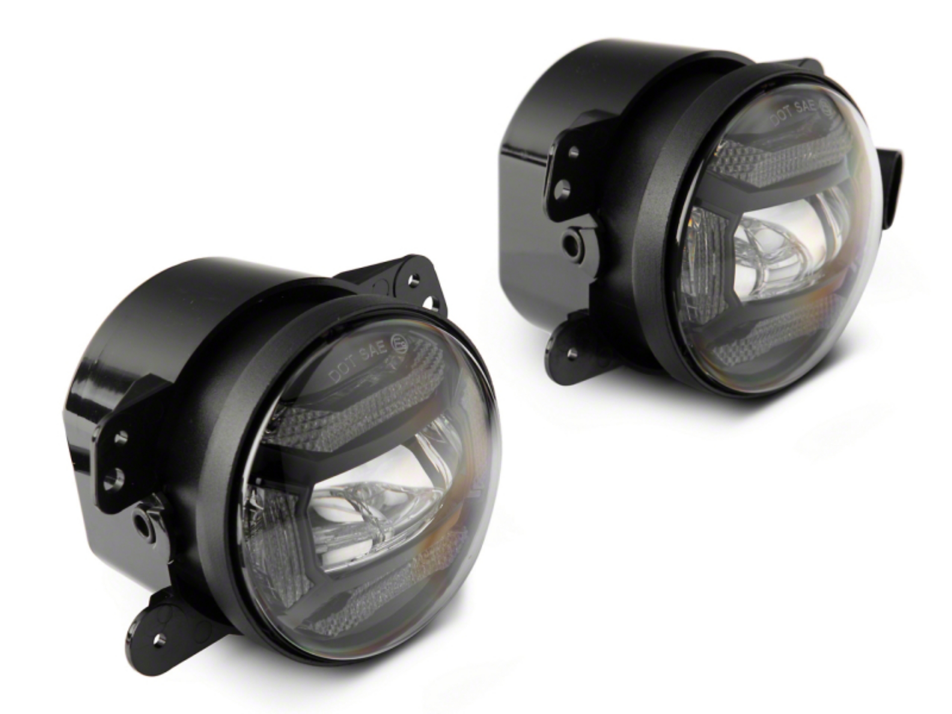 Picture of Raxiom 07-18 Jeep Wrangler JK Axial Series 4-In LED Fog Lights- Clear