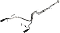 Picture of Borla F-150 2021 5-0L 2dr RC SB 122-8 WB XL-XLT 3-2-25 SRE Cat-Back ATAK Black Chrome Tips