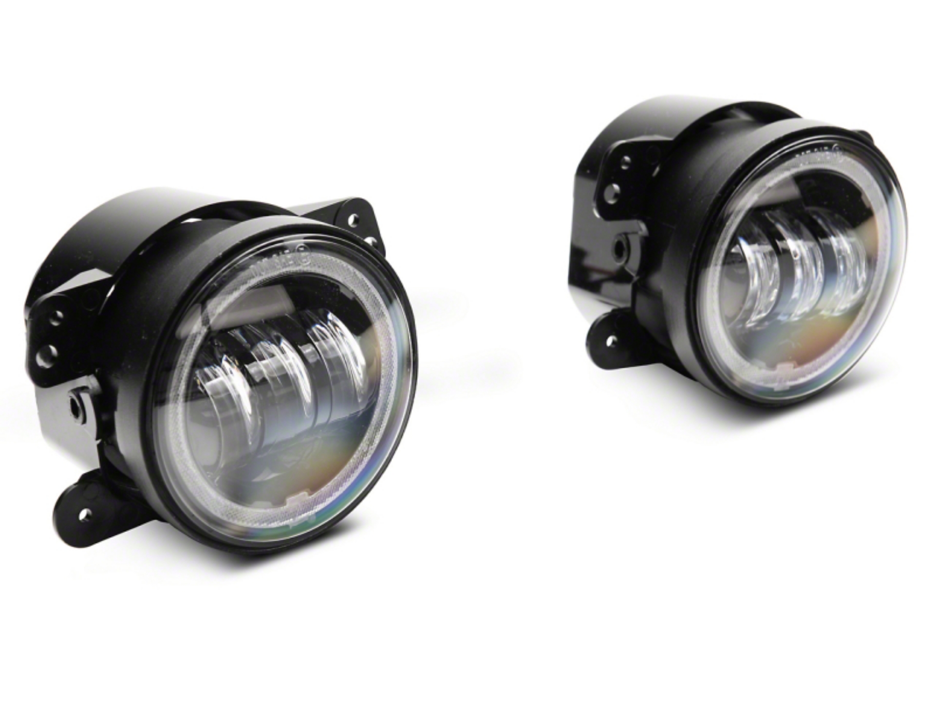 Picture of Raxiom 07-18 Jeep Wrangler JK Axial Series 4-In LED Fog Lights w- RGB Halo