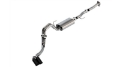 Picture of Borla F-150 2021 5-0L 2dr RC SB 122-8 WB XL-XLT 3-2-25 DSE Cat-Back S-Type Black Chrome Tips