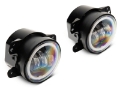 Picture of Raxiom 07-18 Jeep Wrangler JK Axial Series Halo LED Fog Lights- Amber