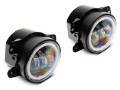 Picture of Raxiom 07-18 Jeep Wrangler JK Axial Series Halo LED Fog Lights- Amber