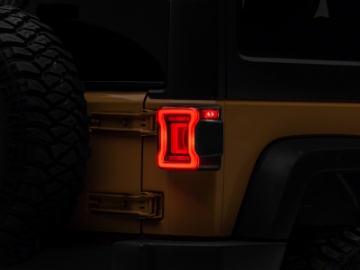 Picture of Raxiom 07-18 Jeep Wrangler JK Axial Series JL Style LED Tail Lights- BlkHousing- Red Lens