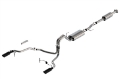 Picture of Borla F-150 2021 5-0L 4dr CC SB EC STB Lariat-KR-Pltm-LTD 3-2-25 SRE Cat-Back Touring Black CHR Tips